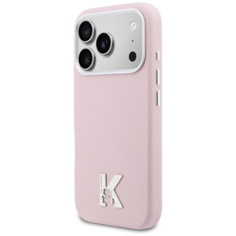 Etui Karl Lagerfeld Karl Head Logo MagSafe do iPhone 17 Pro różowy