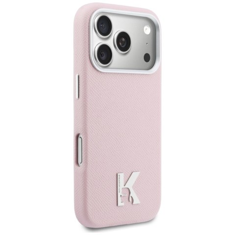 Etui Karl Lagerfeld Karl Head Logo MagSafe do iPhone 17 Pro różowy