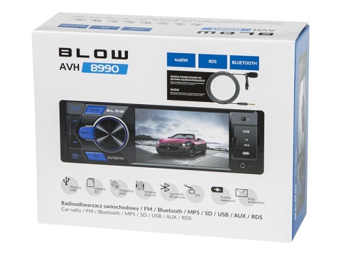 Radio BLOW AVH-8990 4" RDS MP5/USB/micro SD/BLUETOOTH`