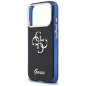 Etui Guess IML 4G Script Metal do iPhone 17 Pro Max niebieski