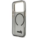 Etui Guess IML Glitters Script Strap MagSafe do iPhone 17 Pro czarny