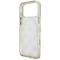 Etui Guess IML Peony Dot MagSafe do iPhone 17 Pro Max beżowy