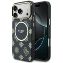 Etui Guess IML Peony Dot MagSafe do iPhone 17 Pro Max czarny