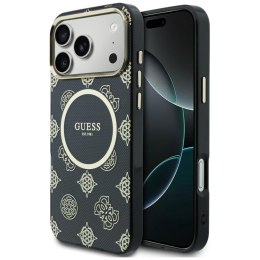 Etui Guess IML Peony Dot MagSafe do iPhone 17 Pro Max czarny