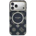 Etui Guess IML Peony Dot MagSafe do iPhone 17 Pro Max czarny