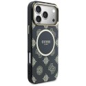 Etui Guess IML Peony Dot MagSafe do iPhone 17 Pro Max czarny