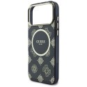 Etui Guess IML Peony Dot MagSafe do iPhone 17 Pro Max czarny