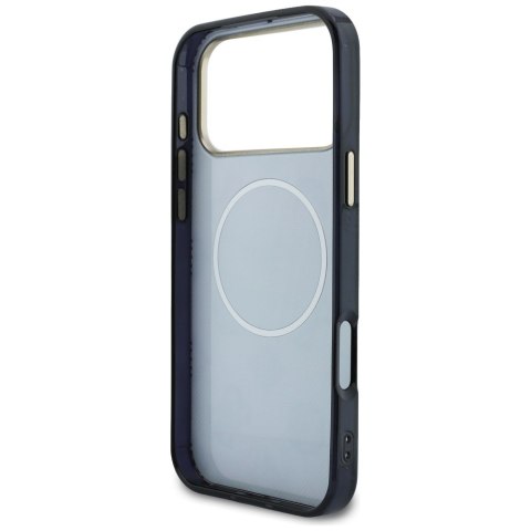 Etui Guess IML Peony Dot MagSafe do iPhone 17 Pro Max czarny