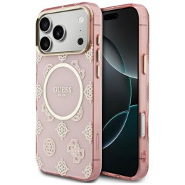 Etui Guess IML Peony Dot MagSafe do iPhone 17 Pro Max różowy