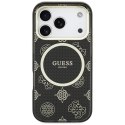 Etui Guess IML Peony Dot MagSafe do iPhone 17 Pro czarny