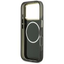 Etui Guess IML Peony Dot MagSafe do iPhone 17 Pro czarny