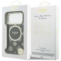 Etui Guess IML Peony Dot MagSafe do iPhone 17 Pro czarny