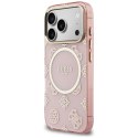 Etui Guess IML Peony Dot MagSafe do iPhone 17 Pro różowy