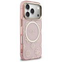 Etui Guess IML Peony Dot MagSafe do iPhone 17 Pro różowy