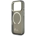 Etui Guess IML Script Metal MagSafe do iPhone 17 Pro czarny