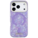 Etui Guess IML Shell Script Metal MagSafe do iPhone 17 Pro Max fioletowy