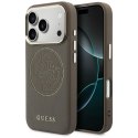 Etui Guess Perforated 4G MagSafe do iPhone 17 Pro brązowy