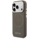 Etui Guess Perforated 4G MagSafe do iPhone 17 Pro brązowy