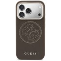Etui Guess Perforated 4G MagSafe do iPhone 17 Pro brązowy