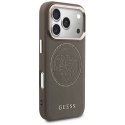 Etui Guess Perforated 4G MagSafe do iPhone 17 Pro brązowy