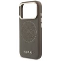 Etui Guess Perforated 4G MagSafe do iPhone 17 Pro brązowy