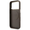 Etui Guess Perforated 4G MagSafe do iPhone 17 Pro brązowy