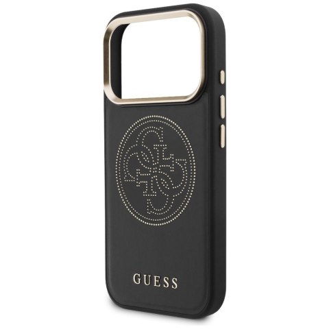 Etui Guess Perforated 4G MagSafe do iPhone 17 Pro czarny