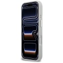 Etui Karl Lagerfeld Croco KL Script Logo MagSafe do iPhone 17 Pro srebrny