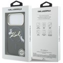Etui Karl Lagerfeld IML Choupettes Karl Script Logo MagSafe do iPhone 17 Pro czarny