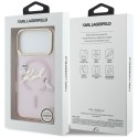 Etui Karl Lagerfeld IML Choupettes Karl Script Logo MagSafe do iPhone 17 Pro różowy