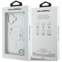 Etui Karl Lagerfeld IML Choupettes Karl Script Logo MagSafe do iPhone 17 przezroczysty