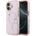 Etui Karl Lagerfeld IML Choupettes Karl Script Logo MagSafe do iPhone 17 różowy