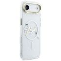 Etui Karl Lagerfeld IML Choupettes Karl Script Logo MagSafe do iPhone Air przezroczysty