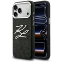 Etui Karl Lagerfeld IML Glitter KL Diamond Logo do iPhone 17 Pro Max czarny
