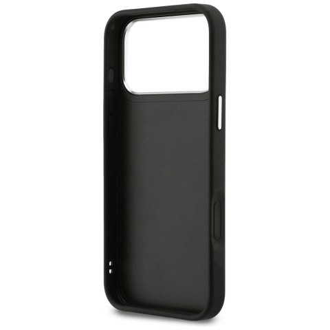 Etui Karl Lagerfeld IML Glitter KL Diamond Logo do iPhone 17 Pro Max czarny