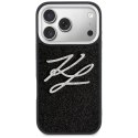 Etui Karl Lagerfeld IML Glitter KL Diamond Logo do iPhone 17 Pro czarny