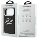 Etui Karl Lagerfeld IML Glitter KL Diamond Logo do iPhone 17 Pro czarny