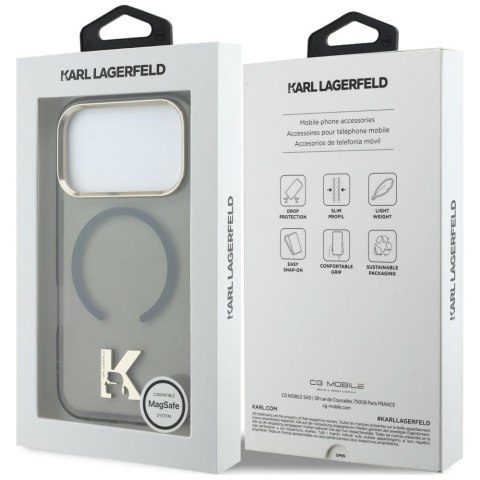 Etui Karl Lagerfeld IML K Head Logo MagSafe do iPhone 17 Pro Max czarny
