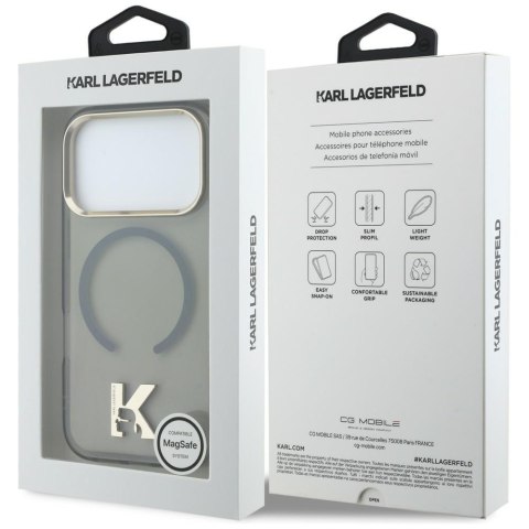 Etui Karl Lagerfeld IML K Head Logo MagSafe do iPhone 17 Pro czarny