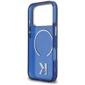 Etui Karl Lagerfeld IML K Head Logo MagSafe do iPhone 17 Pro niebieski