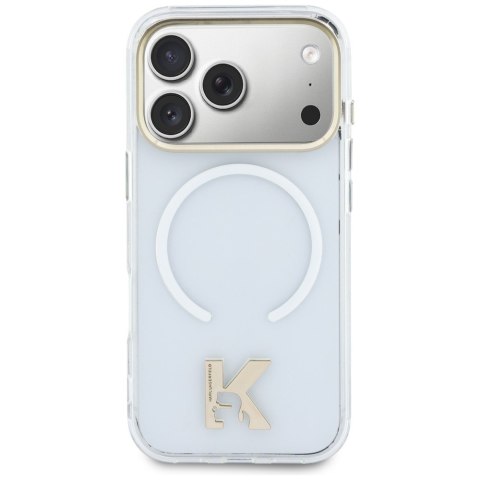 Etui Karl Lagerfeld IML K Head Logo MagSafe do iPhone 17 Pro przezroczysty