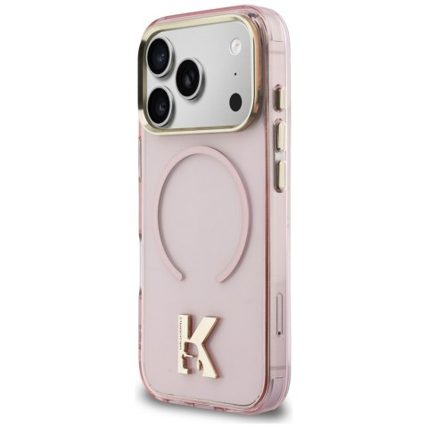Etui Karl Lagerfeld IML K Head Logo MagSafe do iPhone 17 Pro różowy