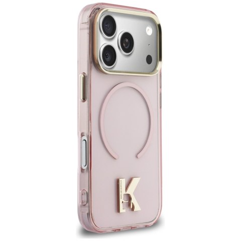 Etui Karl Lagerfeld IML K Head Logo MagSafe do iPhone 17 Pro różowy