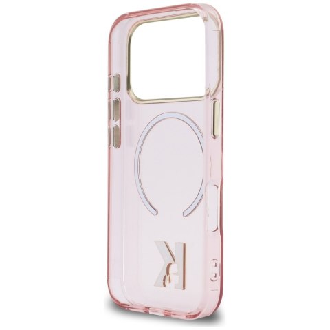 Etui Karl Lagerfeld IML K Head Logo MagSafe do iPhone 17 Pro różowy