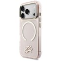 Etui Karl Lagerfeld IML KL Script Logo MagSafe do iPhone 17 Pro Max różowy