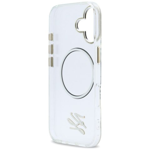 Etui Karl Lagerfeld IML KL Script Logo MagSafe do iPhone 17 przezroczysty