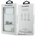Etui Karl Lagerfeld IML Karl & Choupette Peekaboo Logo MagSafe do iPhone 17 Pro Max biały