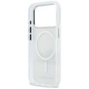 Etui Karl Lagerfeld IML Karl & Choupette Peekaboo Logo MagSafe do iPhone 17 Pro biały