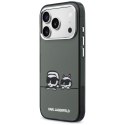 Etui Karl Lagerfeld IML Karl & Choupette Peekaboo Logo MagSafe do iPhone 17 Pro czarny