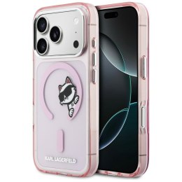 Etui Karl Lagerfeld IML Peekaboo MagSafe do iPhone 17 Pro różowy